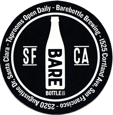 san francisco ca-usa barebottle rund 1ab (180-sf bare ca-schwarz)